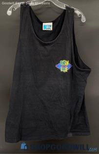 Ocean Blue Men's Black Tank Top