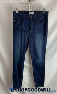 Paige Women's Dark Wash Blue High-Rise Skinny Jeans - Sz 29