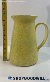 Department 56 Yellow Specked Pitcher Vase Home Decor