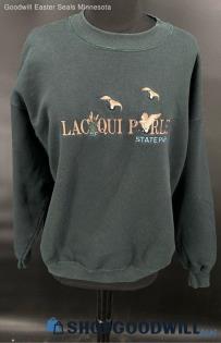 Winona U.S.A. Lac Qui Parle SL Green Sweatshirt - Sz L