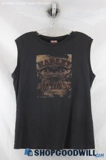 Harley-Davidson Womens Black Embellished Graphic Tank Sz 2X