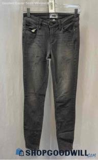 Paige Women's Charcoal Gray Skinny Ankle Jeans - Sz 25