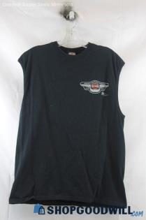 Harley Davidsons Mens Cut Off Tank T Shirt Sz L