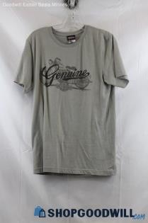 Harley Davidson Men's Gray/Black Logo Graphic T-Shirt SZ L