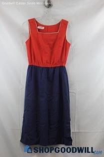 Caron Women's Red/Navy Tank Dress