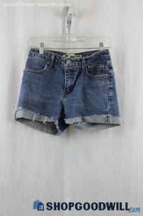 Harley Davidson Women's Blue Denim Short SZ 2