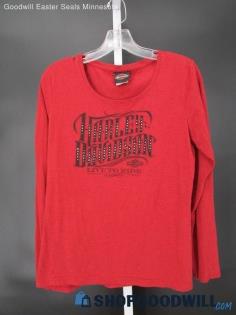 Harley-Davidson Bakersfield Women's Rhinestone Long Sleeve T-Shirt SZ L