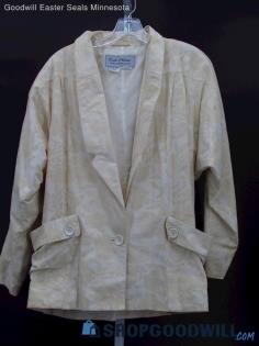 Vintage East / West Women's Alabaster Floral Blazer Size S