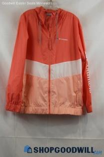 Columbia Men's Pink Coral Windbreaker Jacket SZ XL