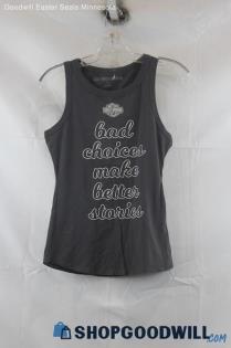 Harley Davidson Women's Gray/Black Tank SZ XS