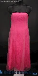 Zum Zum Juniors Pink & Black Ribbon Detail A Line Formal Gown SZ 11