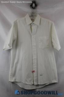 Damon Men's White Button Up Shirt SZ 15.5