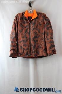 Swiss Tech Boy's Black/Orange Camo Jacket SZ-XXL