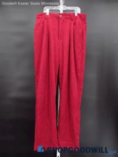 Vintage Women's Currant Red Corduroy Pants Size L