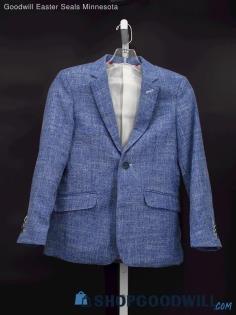 Elie Ballen Boy's Blue/White Blazer Size 10/12