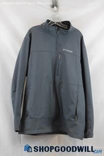 Columbia Mens Gray Softshell Jacket Sz 2XT