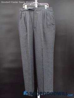 Vintage Fundamental Things Women's Graphite Grey Pleated Pants Size 14