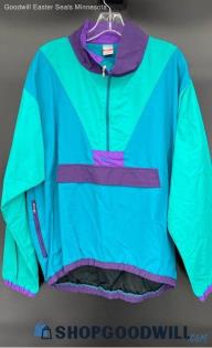 Trek Blue/Purple/Green Vtg Windbreaker - Sz M