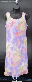 R&K Originals Women's Vintage Purple Floral Shift 2 Pc Dress SZ 18