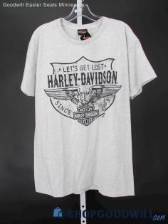 NWT Harley-Davidson Apol's 50th Men's Grey Eagle Shield Graphic T-Shirt SZ L