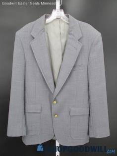 Vintage Victor Clothing Co. Men's Grey Blazer SZ 44R