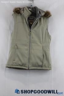 Cabela's Women's Beige Sherpa Line Puffer Vest SZ PS