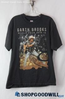 Garth Brooks World Tour 2014-15 Men's Black Concert Tour Shirt SZ L