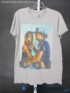 Faith Hill X Tim McGraw Soul 2 Soul Tour 2017 Men's Grey Concert T-Shirt SZ S