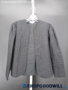 Judy Bond Women's Vintage Black Quilted Cardigan SZ S