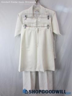 Creighton Women's White U.S. Navy Uniform 3 Pc Shirt/Pants/Skirt SZ 16ML/10R/8R