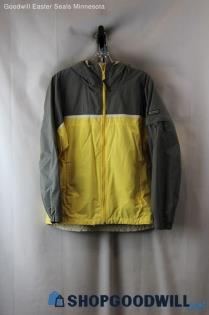 Columbia Women's Yellow/Grey Hooded Jacket Size M