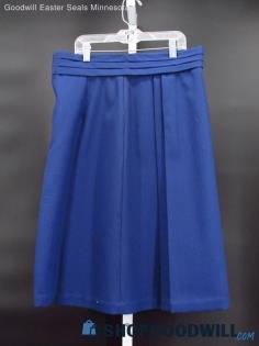 Vintage Women's Prussian Blue Skirt Size 30"/24.5"