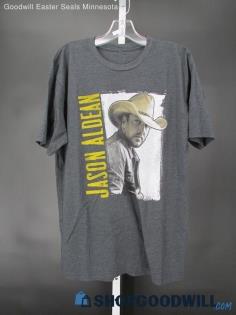 Jason Aldean Ride All Night Tour 2019 Men's Dark Grey Concert T-Shirt SZ M