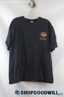 Harley-Davidson Mens Black Graphic Tee Sz XL