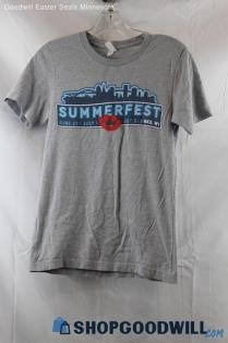 Summerfest Men's Gray Graphic Outdoor 2018 Concert T-Shirt SZ S