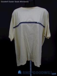 Tommy Hilfiger Vintage Men's Light Yellow Stripe T Shirt SZ XL