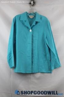 David Dart Women's Blue Button Down Shirt SZ M