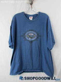 Harley-Davidson Flint River Men's Blue Graphic T-Shirt SZ 2XL