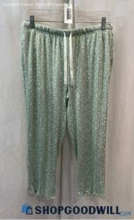 Lucky Brand Women's Green Pattern Lounge Pants - Sz S