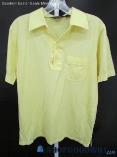 Arrow Tournament Men's Vintage Yellow Short Sleeve Polo SZ M