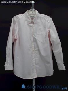 Vintage Cabin Creek Women's Pale Pink Oxford Button Down Shirt Size 14P