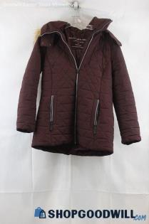 Andrew Marc Women's Red Wine Parka Jacket SZ S