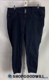 Torrid Women's Dark Blue Skinny Ankle Jeans - Sz 18S