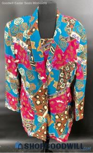 Eva Women's VTG Polyester blazer & Matching Tank Top - Sz 13/14