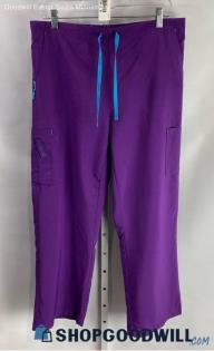 Carhartt Women's Purple Pull on Cargo Scrub Pant - Sz PL