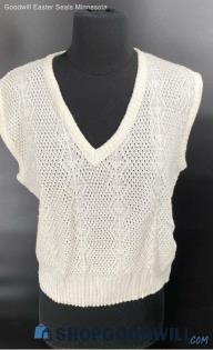 Nan Dorsey Women's Ivory Pull-over sweater vest