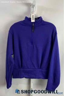 Athleta Women's Purple Half Zip Sweater - Sz S