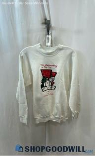 Fruit of the Loom Women's VTG White Festival Of Trees 1992 Sweater - Sz L