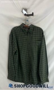 Columbia Men's Green Button-Up Shirt - Sz XL