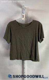 Athleta Women's Olive Green Hip Length T-shirt - Sz L